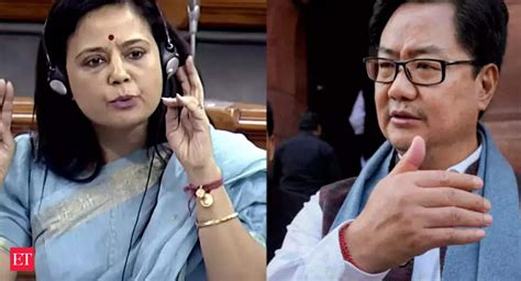 Kiren Rijiju Bbcs Modi Series Tmc Mp Mahua Moitra Takes Jibe At Law