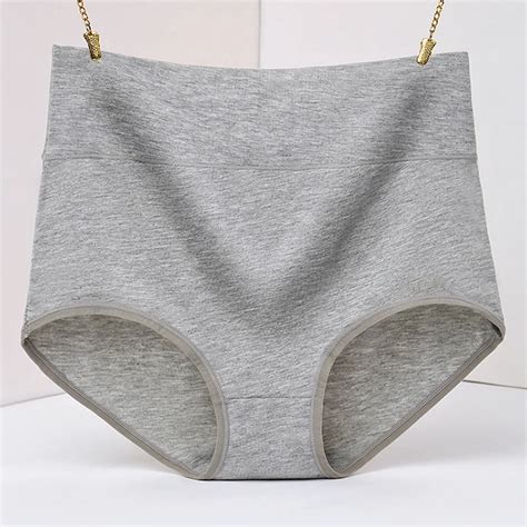 Women Sexy Cotton Breathable Panties Plus Size High Waist Womens Underwear Panty Female Body