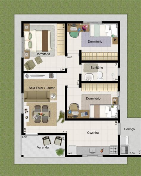 Planos De Casas Con Medidas Reales En Metros Planos De Casas Gratis