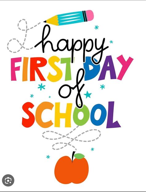 Happy First Day Of School Typography Design