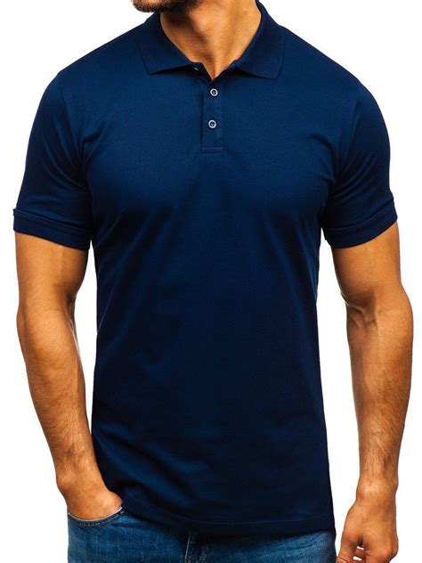 Camiseta Polo Para Hombre Azul Oscuro Bolf 9025 Azul Oscuro