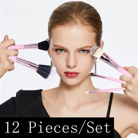 Juego De Brochas De Maquillaje 12 Unids Set Set Herramienta De