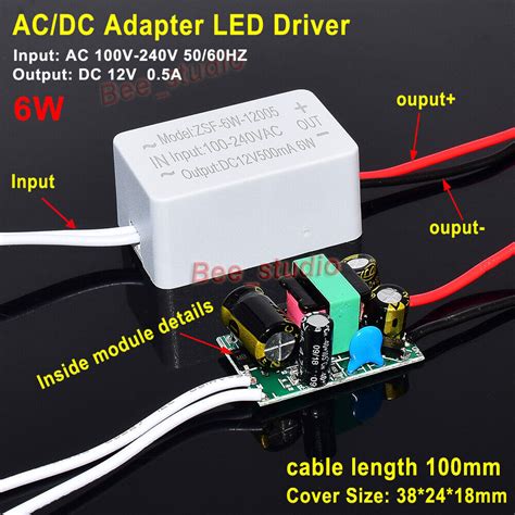 Ac Dc Converter Ac V V To Dc V A W Led Driver Adapter