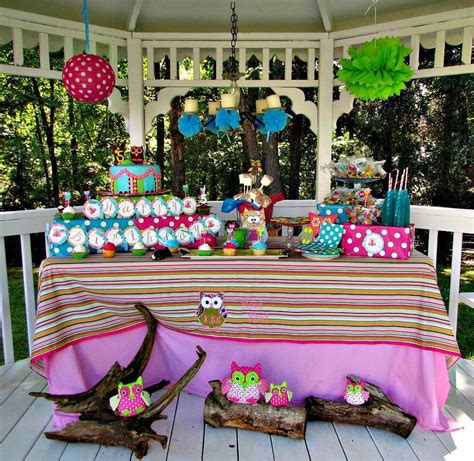 Owls Birthday Party Ideas Photo 35 Of 43 Owl Birthday Parties Birthday Parties Owl Birthday