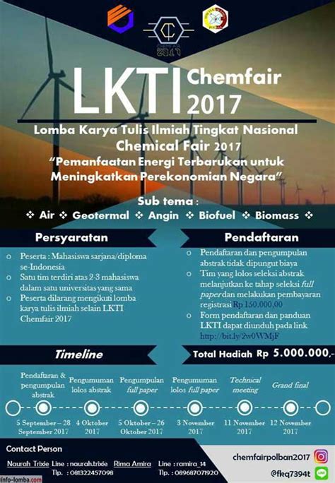 Lkti Teknik Kimia Polban Info Lomba 2023 Terupdate Terpercaya