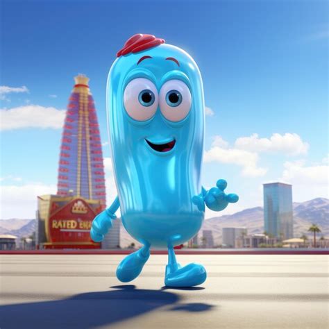 Premium Photo The Adventures Of Sky Blue Jelly Bean A Pixar Cartoon