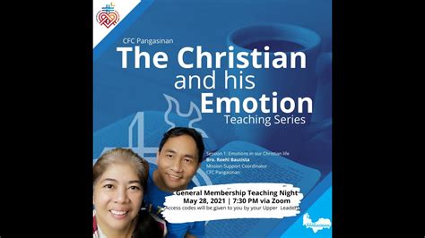 Emotions In Our Christian Life YouTube