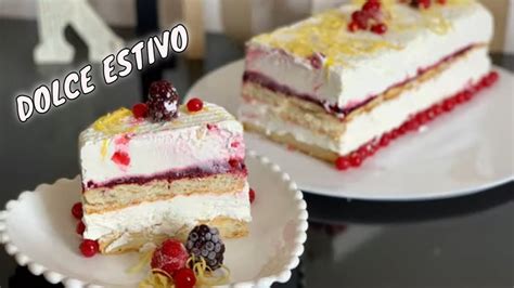 RICETTA DOLCE ESTIVO SEMIFREDDO FACILE E VELOCE Senza Cottura YouTube