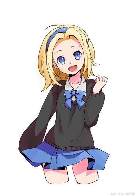 Safebooru 1girl Blonde Hair Blue Eyes Contemporary Hairband Jewriel