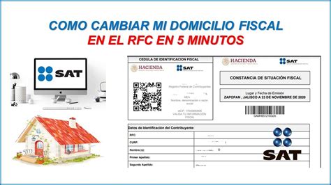 Como Hacer El Cambio De Domicilio Fiscal En El Rfc En La Pagina Del Sat