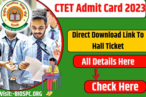 Ctet Admit Card 2024 Out Direct Download Link To Hall Tick