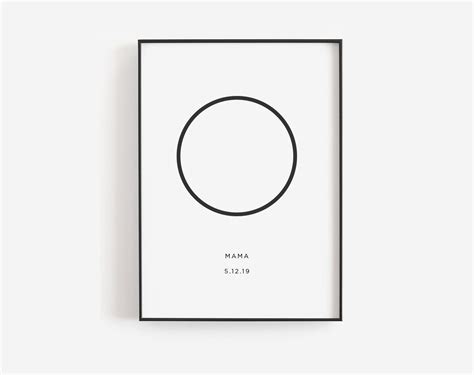Full Moon Printable Custom Moon Phases Moon Print Moon Wall Etsy