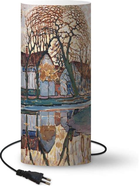 Lampe Ferme près de Duivendrecht Piet Mondrian 70 cm de haut Ø30