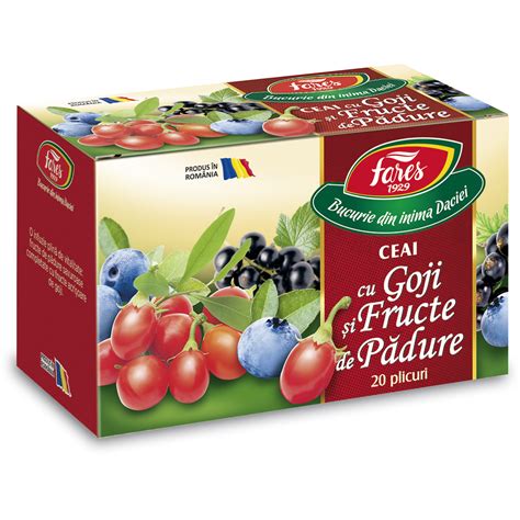 Ceai Cu Goji Si Fructe De Padure Aromfruct Plicuri Far Farmacia