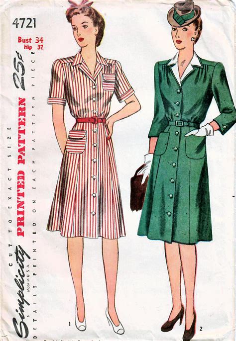 Vintage Clothing Patterns 1940S Pattern Rjuuc Edu Np