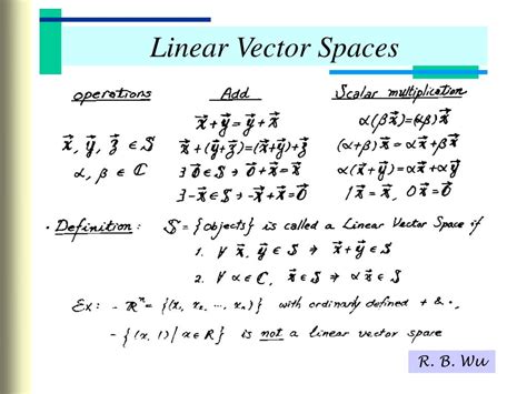 PPT Finite Dimensional Vector Spaces PowerPoint Presentation Free