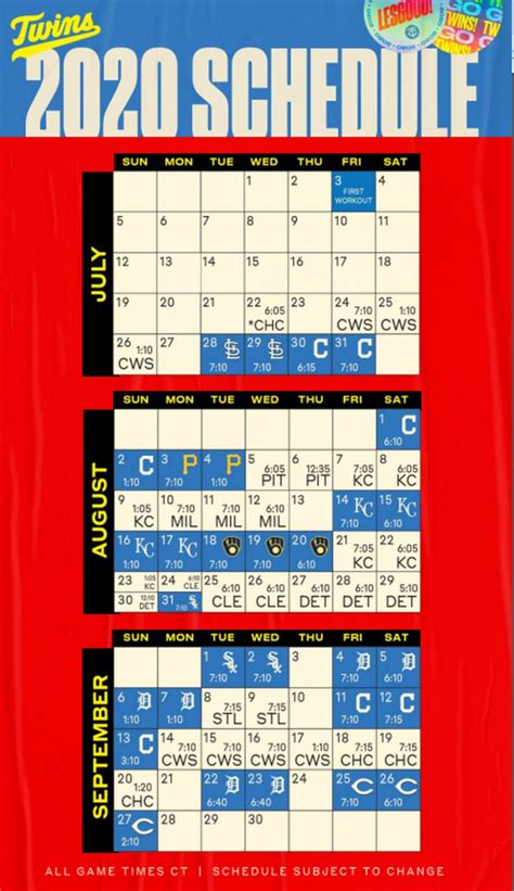 Twins Home Schedule Printable Allyn Sapphira