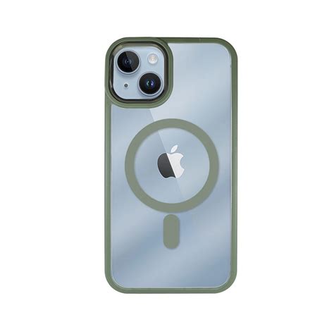 Capa Iphone Frame Premium Magsafe Verde Copertini