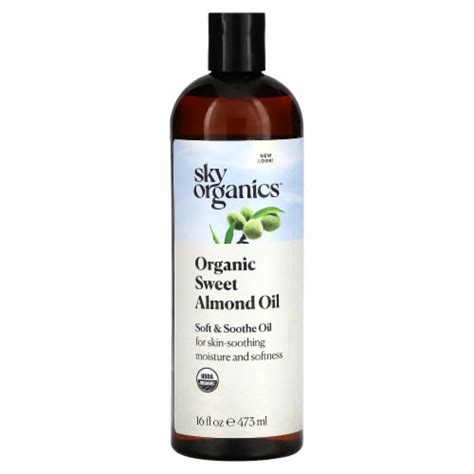 Sky Organics Organic Sweet Almond Oil 16 Fl Oz 473 Ml 16 Fl Oz