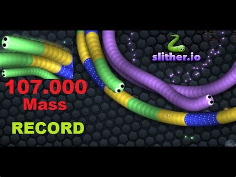 Slither Io Record Mass Highscore Top Gameplay Slitherio