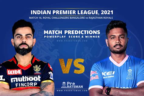 Ipl 2021 Rcb Vs Rr Match 16 Match Prediction Who Will Win Todays