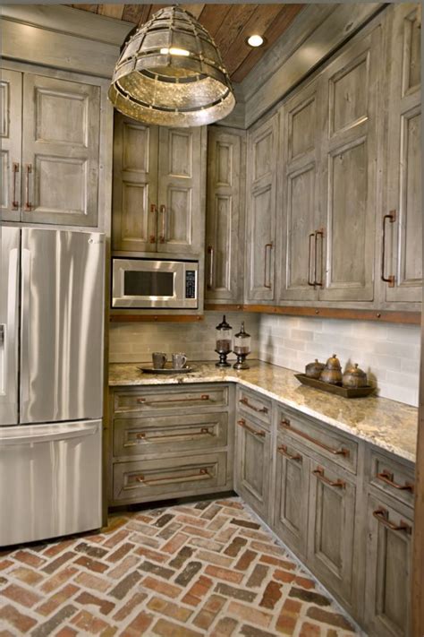 Antique Brick Kitchen Cabinets Anipinan Kitchen