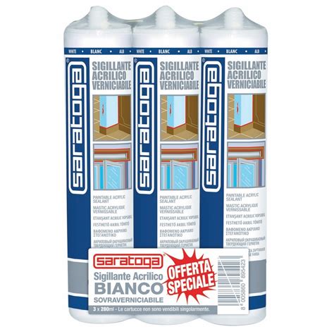 Tripack Sigillante Acrilico Bianco 3x280ml Shop Online Su Brico Io