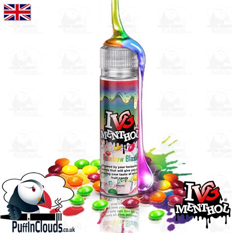 Ivg Rainbow Blast Short Fill E Liquid 50ml Puffin Clouds Uk