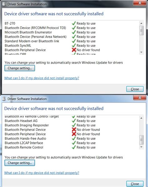 Fix your PC: Bluetooth device driver was not successfully installed (or ...