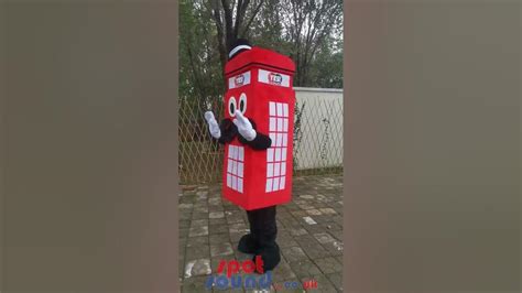 Spotsound Co Uk Mascot Costume Big Telephone Booth Man Full Body Mascot Costume Cosplay Youtube