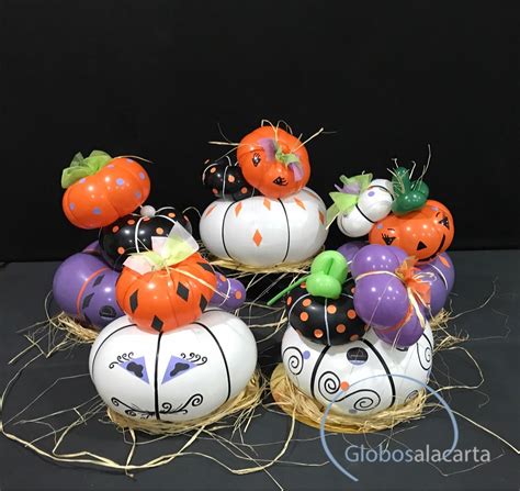 Calabazas Halloween Con Globos Globos Calabazas Halloween