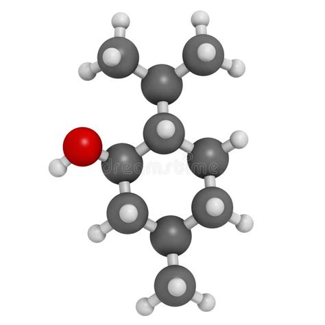 Menthol Molecule Present In Peppermint Corn Mints Etc Skeletal