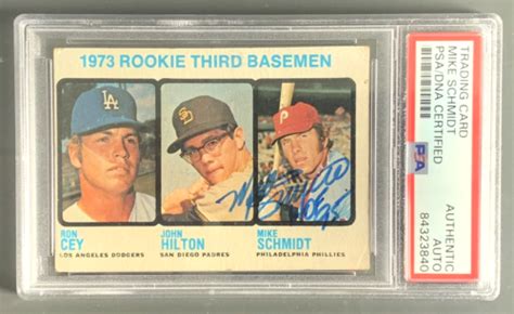 Topps Mike Schmidt Auto Rookie Psa Philadelphia Phillies Hof