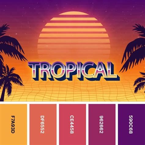 31 Retro Color Palettes For Throwback Designs Color Meanings Retro