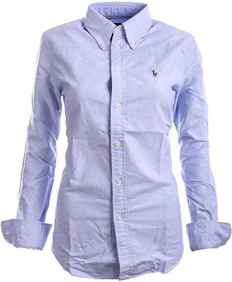 Ralph Lauren Polo Womens Custom Fit Oxford Button Down Shirt At Amazon Womens Clothing Store