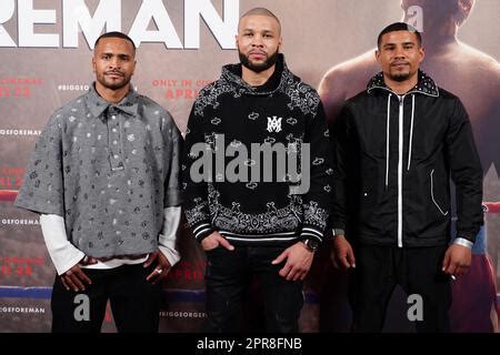 Harlem Eubank, Chris Eubank Jr and Joseph Eubank seen attending a VIP Gala Screening of "Big ...