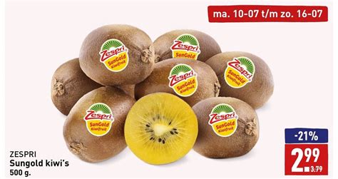 Zespri Sungold Kiwi S G Aanbieding Bij Aldi