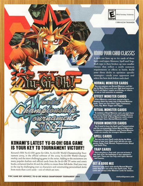 2004 Yu Gi Oh World Championship Tournament GBA Print Ad Poster