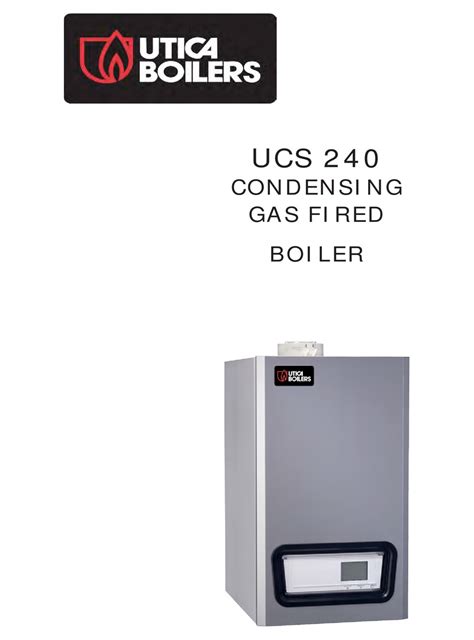 ECR INTERNATIONAL UTICA BOILERS UCS 240 INSTALLATION OPERATION