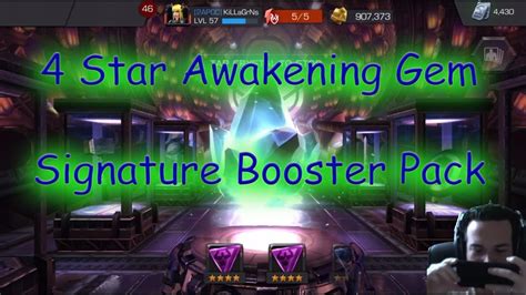 4 Star Awakening Gem From The Signature Ability Booster Pack Marvel Contest Of Champions Youtube