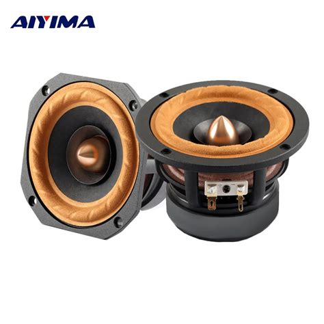 AIYIMA 1Pcs 4Inch Audio Portable Full Range Speaker 4 8 Ohm 30W Altavoz