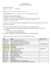 Klambatsen Psych Syllabus Spring Updated Docx Hunter