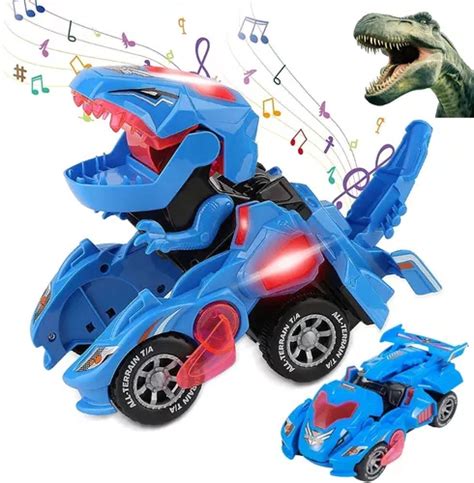 Carro Dinossauro Vira Rob Dino T Rex C Luz Som Bate Volta Mercadolivre