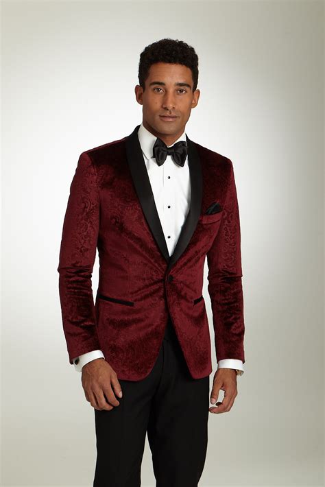 Mod Equinox Burgundy Velvet Tuxedo Jacket Burgundy Tuxedo Tuxedo