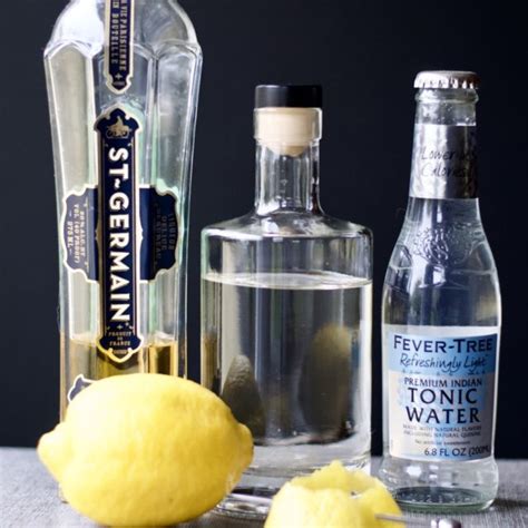 Elderflower Gin And Tonic First Order Gin Elderflower Gin Lemon