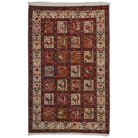 Vintage Persian Soumak Rug With English Country Style Flat Weave Kilim