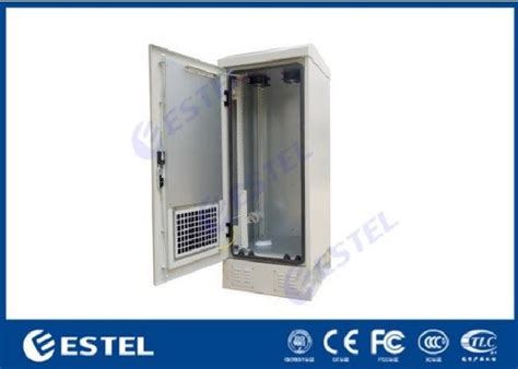 Fan Cooling Outdoor Telecom Cabinet Galvanized Steel With Standard 19