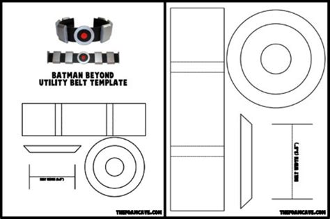 Template For Batman Beyond Utility Belt Etsy