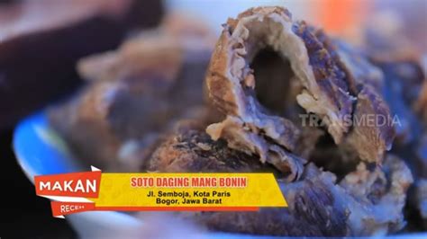 Ricky Perdana Menikmati Segarnya Soto Daging Mas Bonin Makan Receh