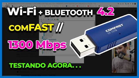 ADAPTADOR Modelo CF 727B Mais BLUETOOTH Da ComFAST Chega Em 1300Mbps